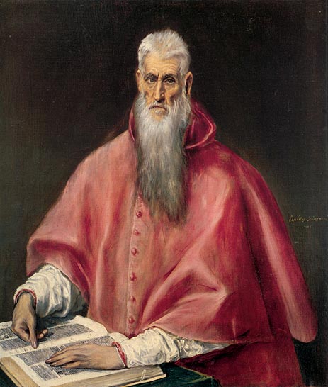 el Greco, <i> Saint Jérome en érudit </i>
